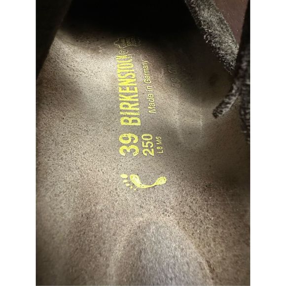 Birkenstock Maria Olive Green Suede Closed Toe Clog Shoes Women's Size 39 - Picture 4 of 6